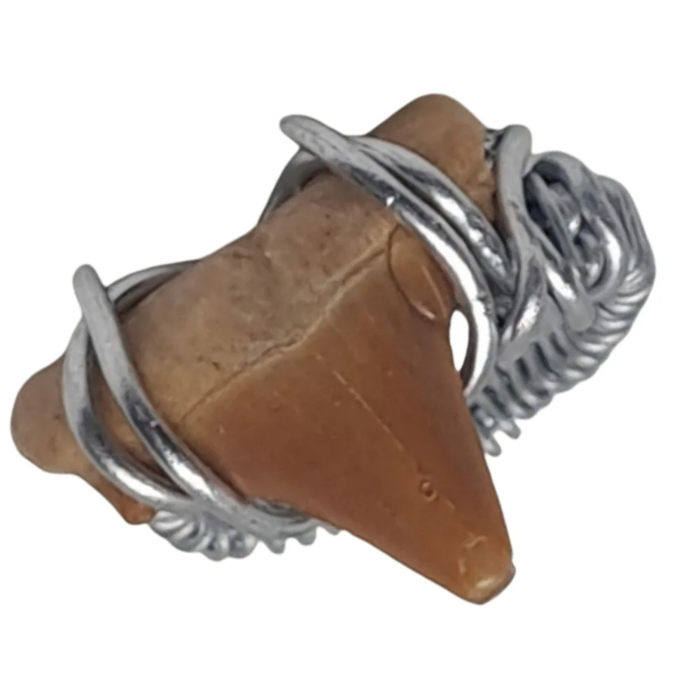 Shark Tooth Wire-Wrapped Ring | Size 7 | Silver Tone | NWOT